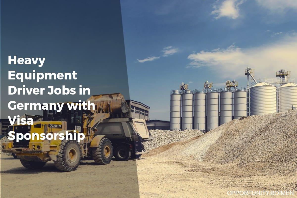Heavy Equipment Driver Jobs in Germany with Visa Sponsorship - Apply Work Visa